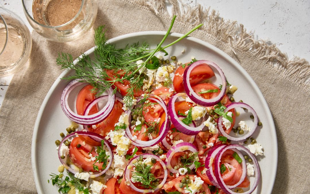Mediterranean Red Onion & Tomato Salad