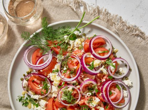 Mediterranean Red Onion & Tomato Salad
