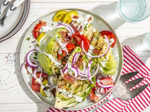 Grilled BLT Wedge Salad with Ranch Dressing